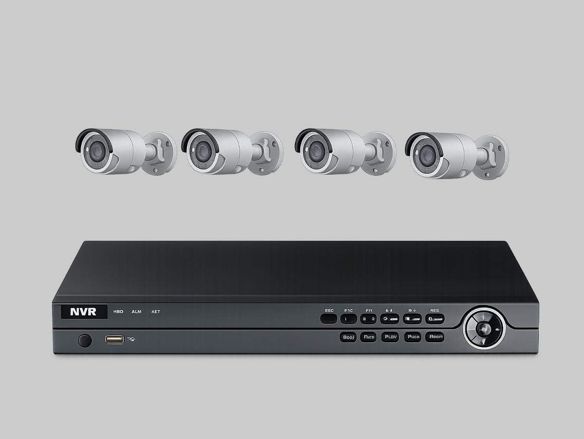 16Ch DVR, 8MP Bullet Security Camera Package